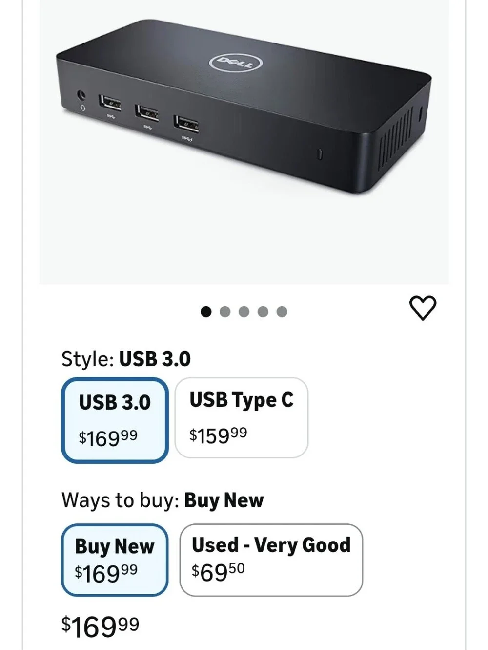 Dell Docking Station D3100 USB 3